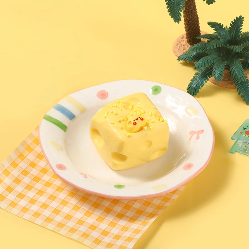 Cheese Block Taba Squishy