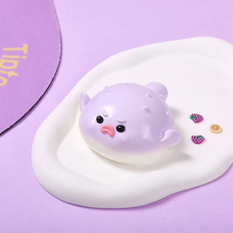 120g Purple Pufferfish Taba Squishy