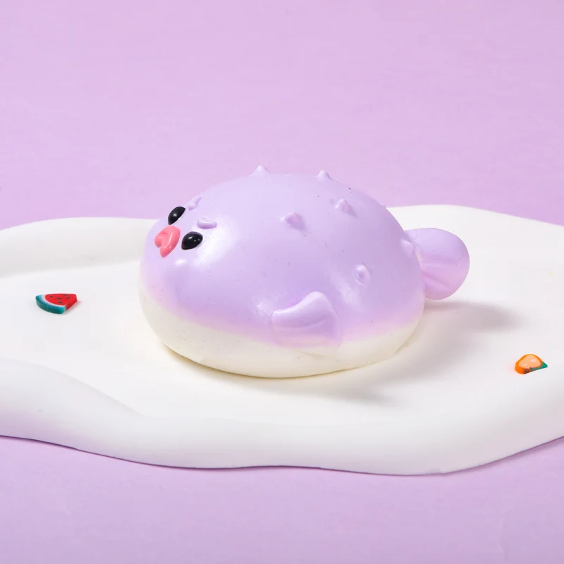 120g Purple Pufferfish Taba Squishy