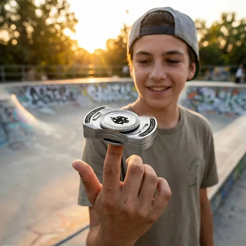 Hand Spinner Métal 3 en 1 – SkullFire