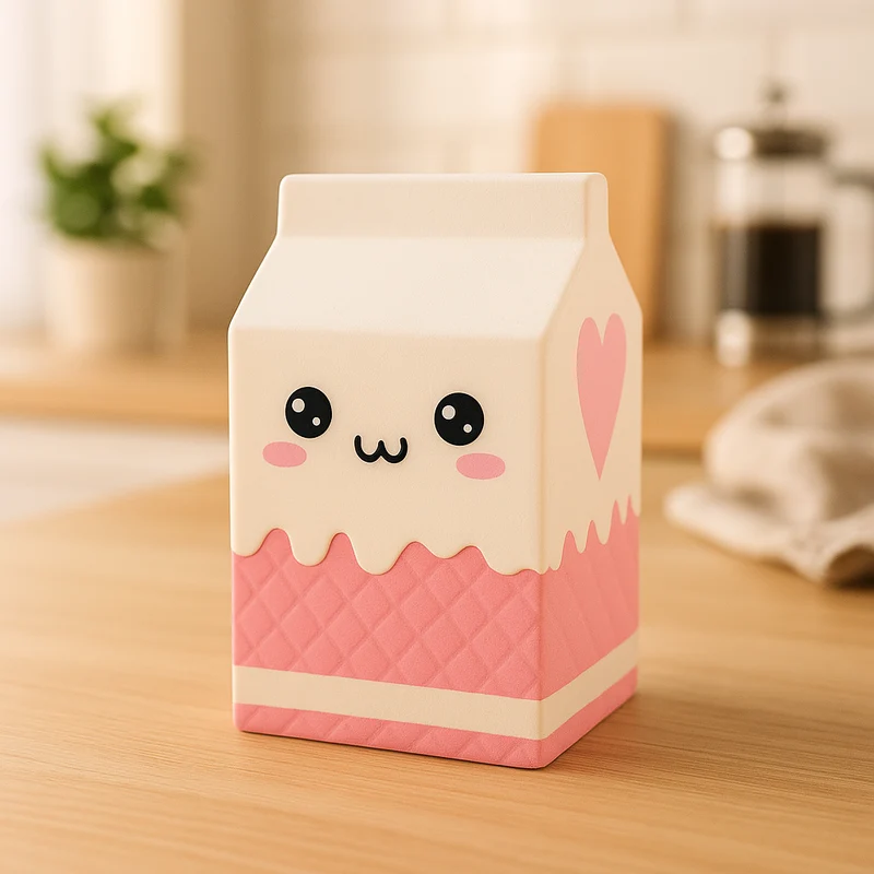 Squishy Brique de Lait – Jouet Anti-Stress
