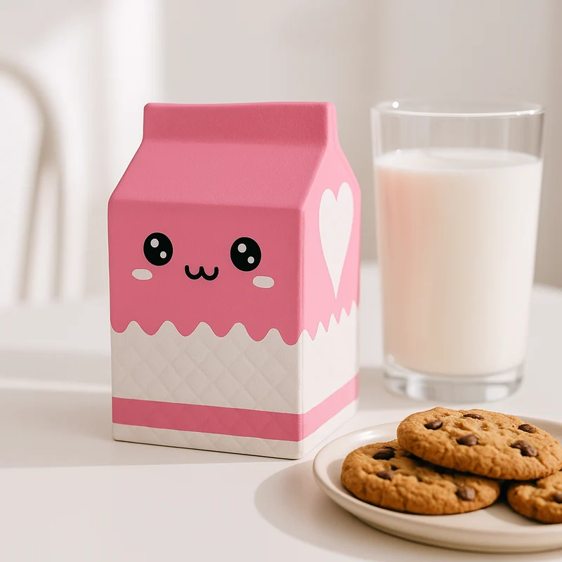 Squishy Brique de Lait – Jouet Anti-Stress