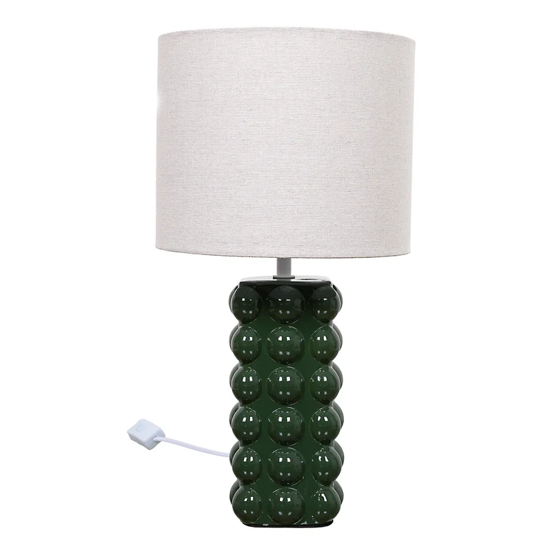 LAMPE CERAMIQUE VERT FORET
