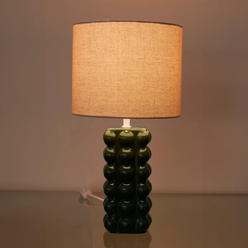 LAMPE CERAMIQUE VERT FORET