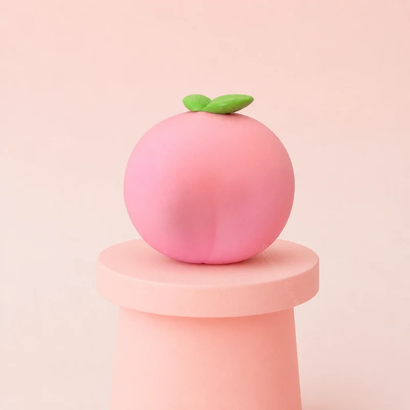 Giant Peach Jumbo Peach Stress Relief Toy