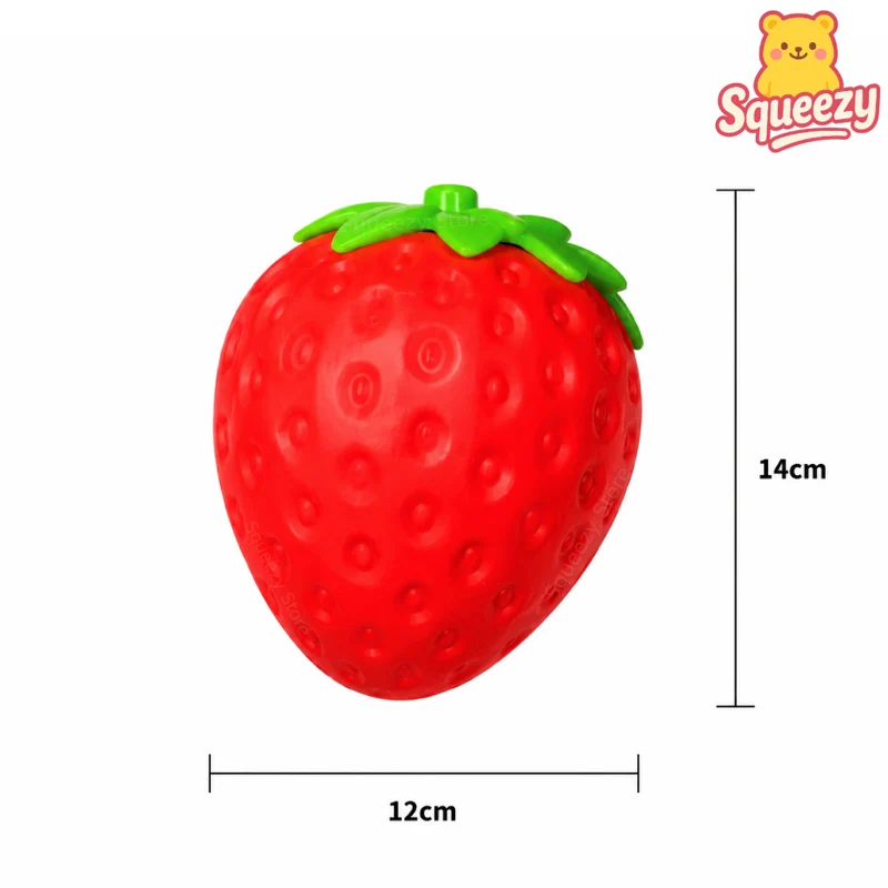 Giant Strawberry Jumbo Strawberry Stress Relief Toy