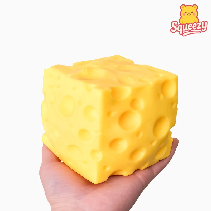 Giant Cheese Squishy Jumbo Cheese Stress Relief Toy
