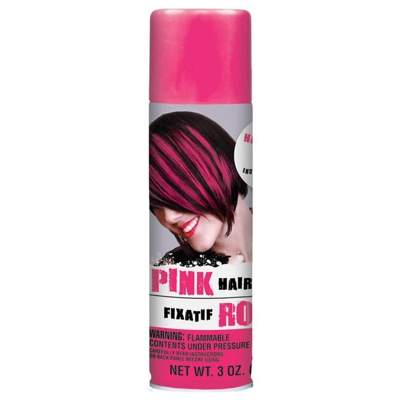Pink hair spray