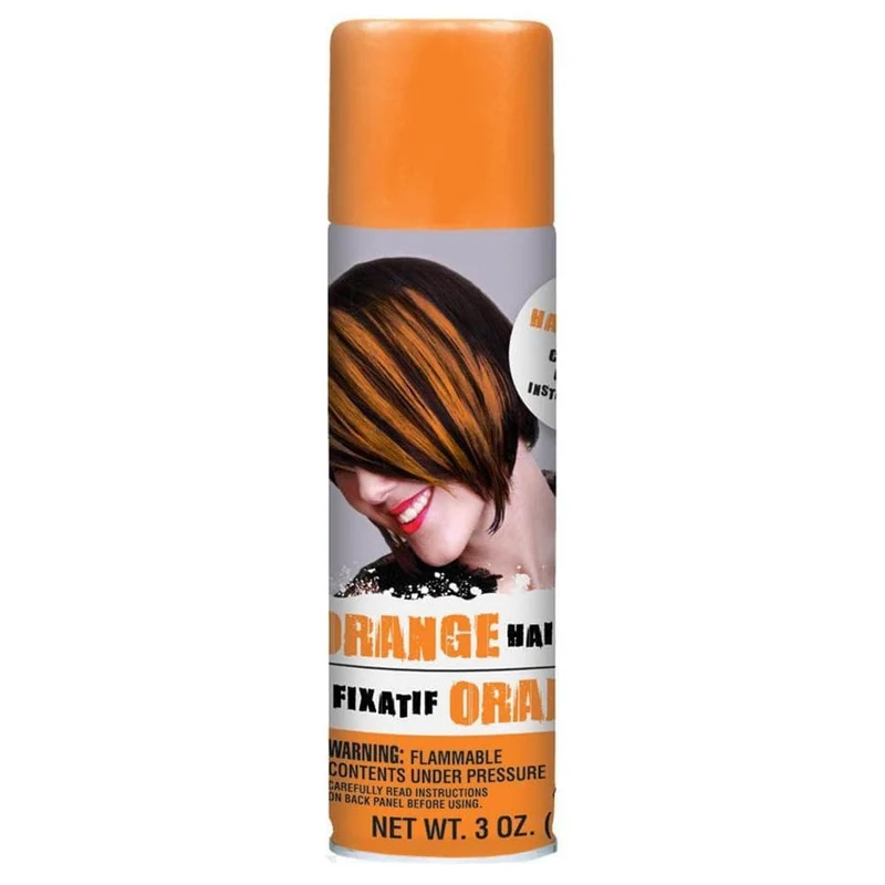 Orange hair spray