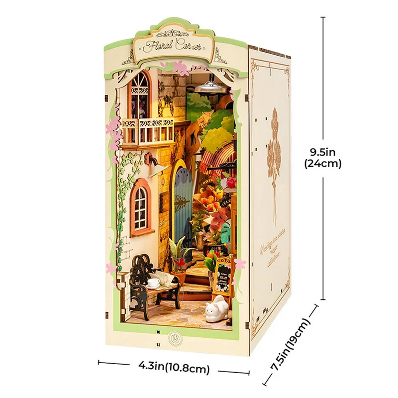 Floral Corner Book Nook DIY kit