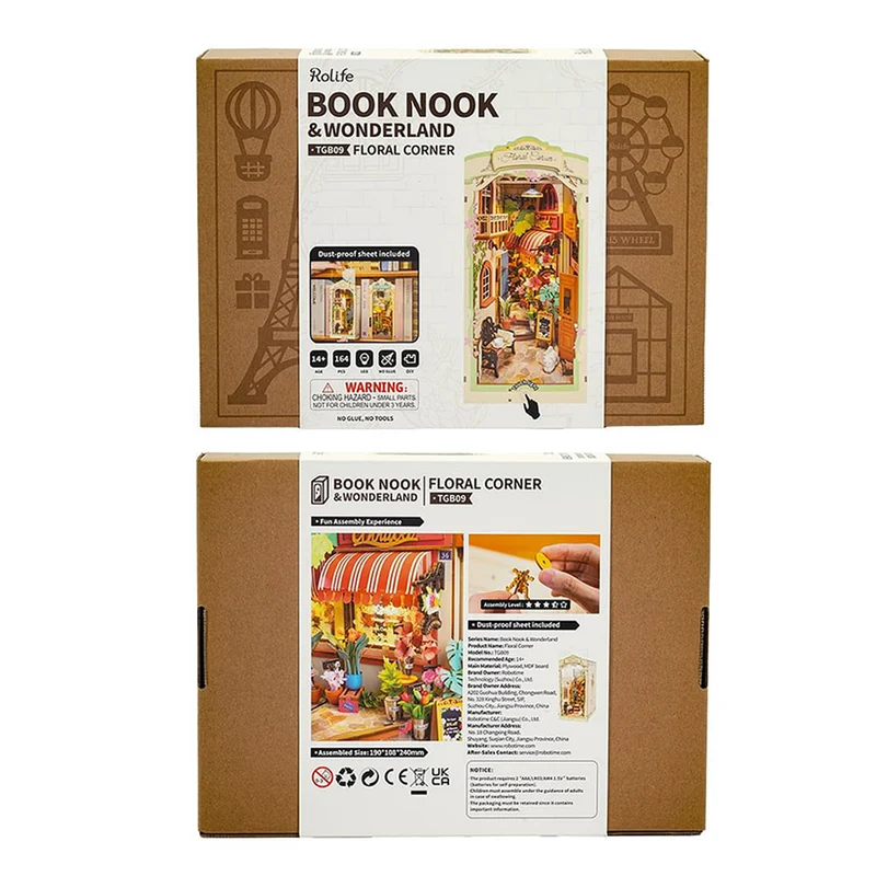 Floral Corner Book Nook DIY kit