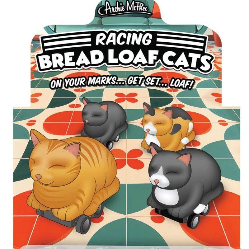 Racing Bread Loaf Cat - 1 random color