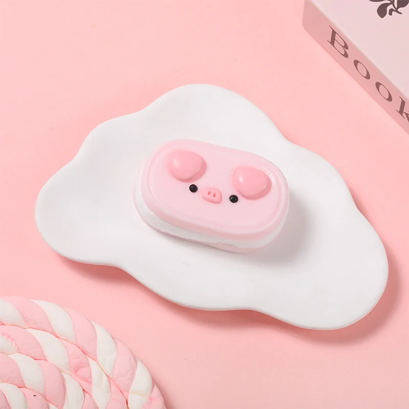 Pink Oval Pig Taba Squishy