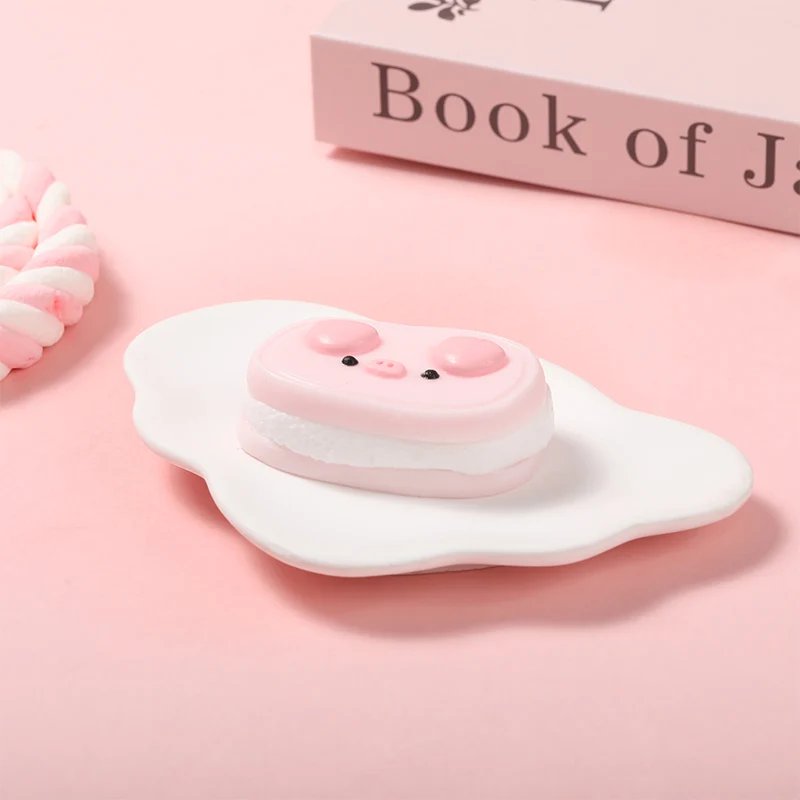 Pink Oval Pig Taba Squishy