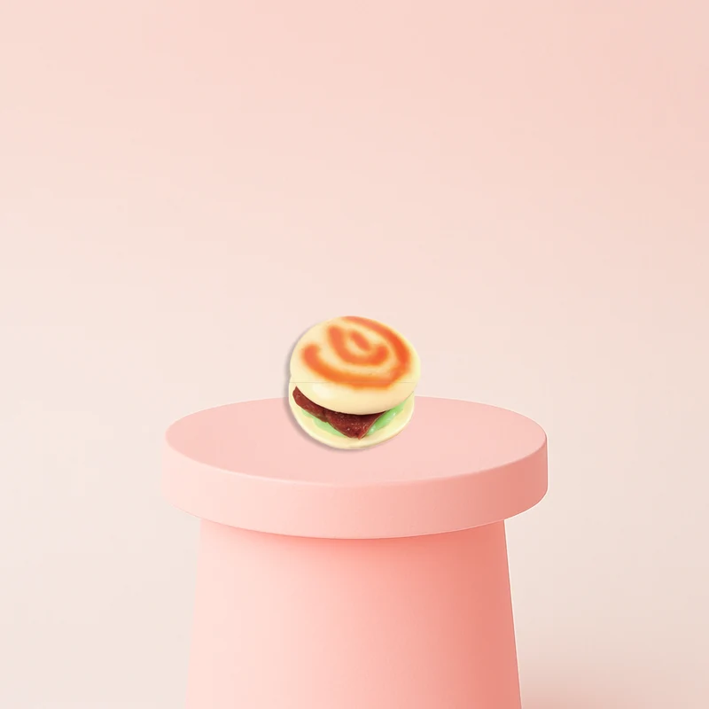 Chinese Pull Pork Burger Squishies Bao Bun Stress Relief Toy