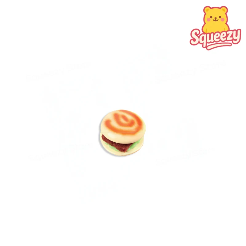 Chinese Pull Pork Burger Squishies Bao Bun Stress Relief Toy