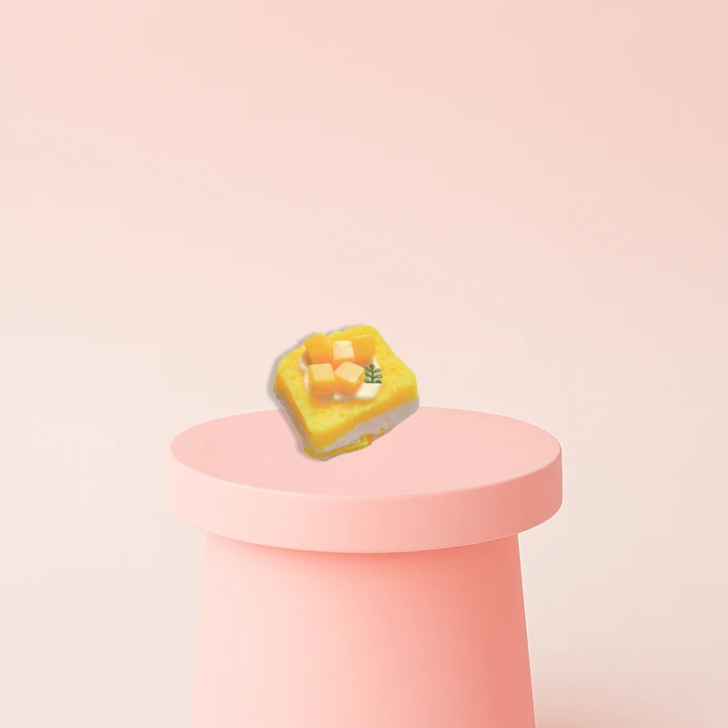 Thick Mango Toast Squishies Mango Dessert Toast Stress Relief Toy