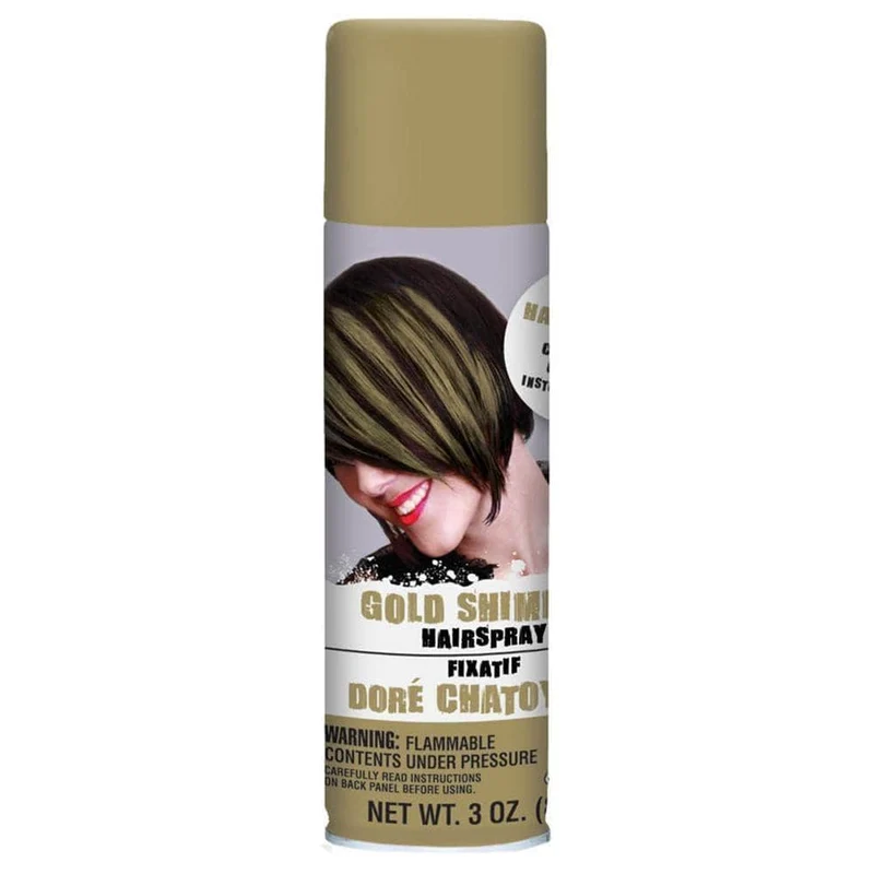 Gold hair spray