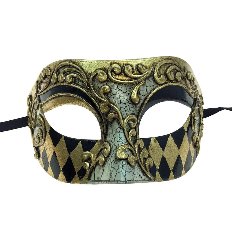 Gold venetian masquerade mask