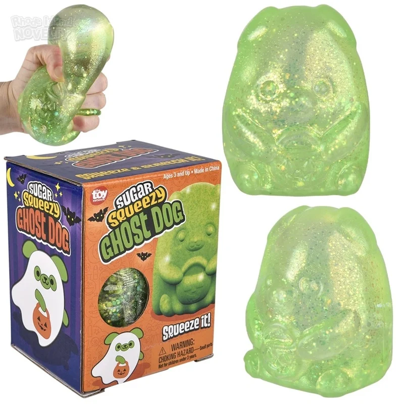 Jumbo Halloween Ghost Dog Sugar Squishy Toy, Assortment, 1 Count