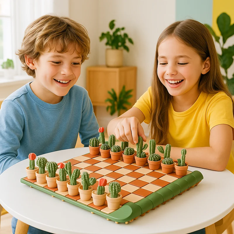 Plateau d'Échecs Original – Cactus