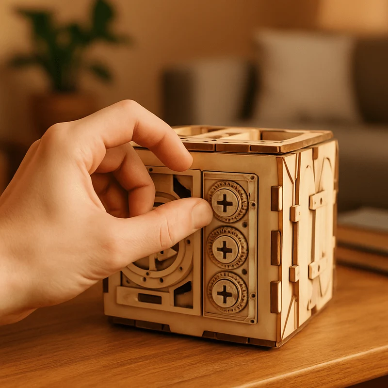 Puzzle 3D Bois – Coffre à Secret