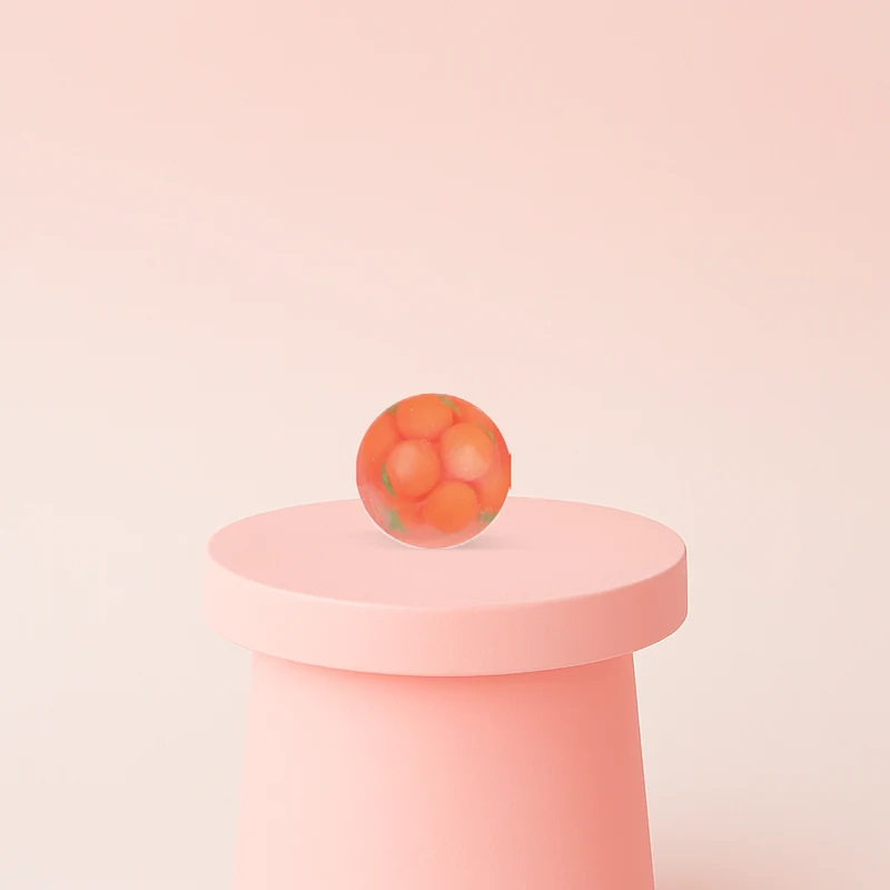 Squishy Persimmon Ball Persimmon Bubble Stress Relief Toy