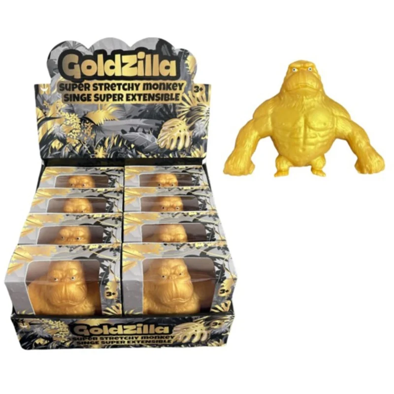 Goldzilla Super Stretch Monkey Toy, 1 Count