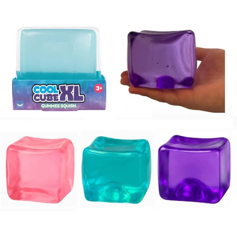Jumbo Cool Cube Squishy Toy, 3 Inches, Assortment, 1 Count
