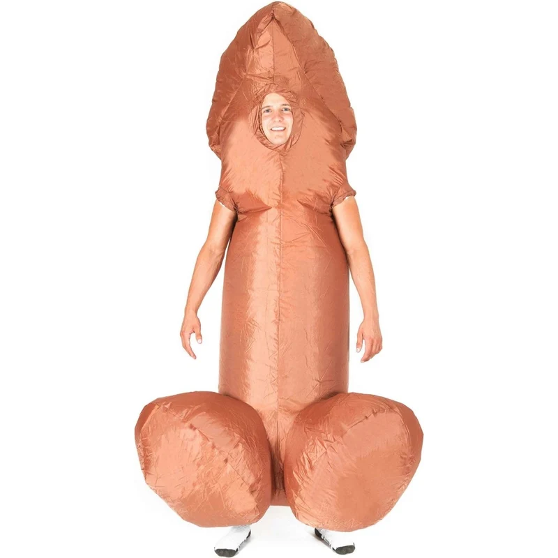 Inflatable Black Penis Costume for Adults