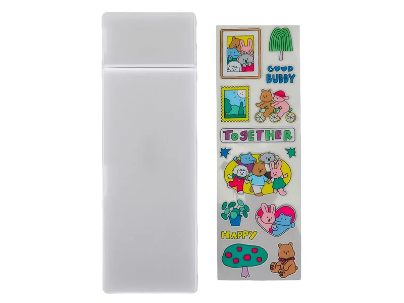 Ensemble set stickers & trousse à personnaliser - Mes copains et moi