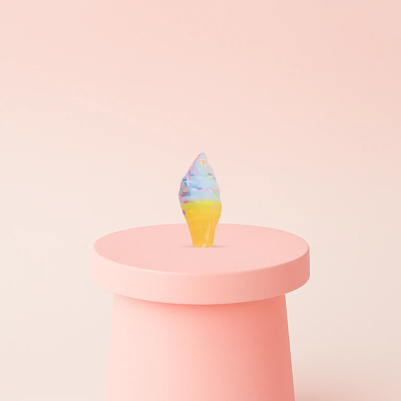 Ice Cream Cone Squishies Rainbow Ice Cream Stress Relief Toy