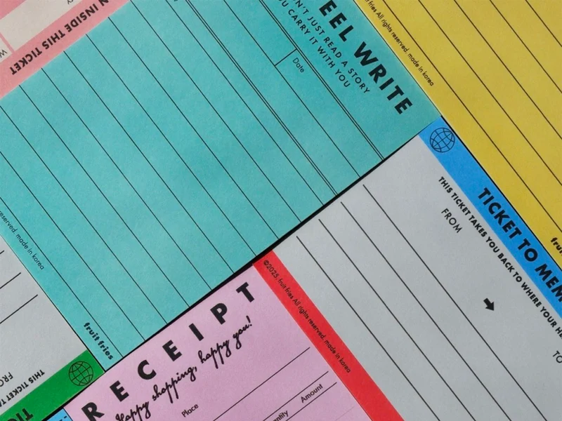 Book Review Memopad Turquoise - Fruit Fries Design Lab