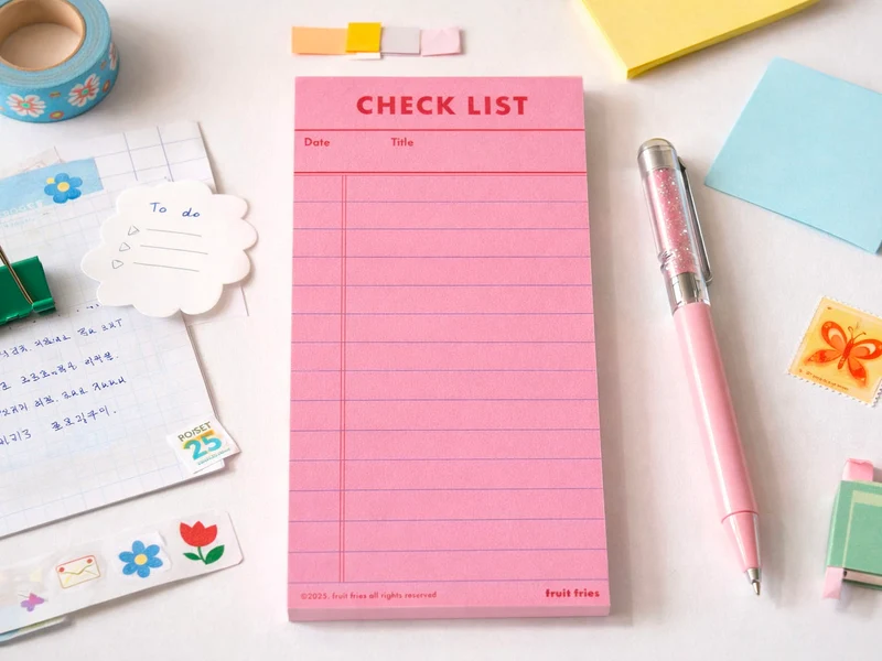 Check List Vintage rose - Fruit Fries Design Lab