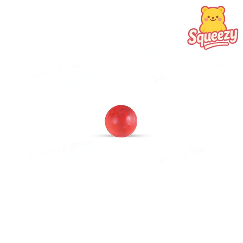 Ice and Fire Maltose Ball Red and Blue Glitter Stress Relief Ball