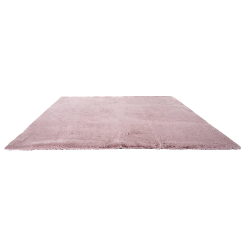 TAPIS IMITATION FOURRURE FIN ROSE 120X170CM