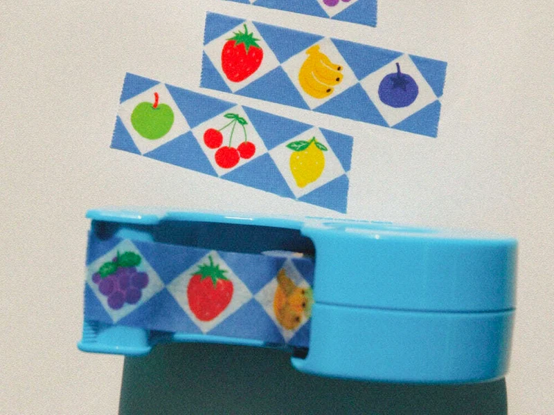Masking Tape Verger bleu - 10 mètres - Fruit fries Design Lab