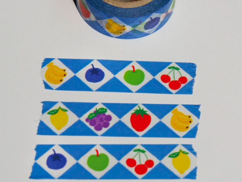 Masking Tape Verger bleu - 10 mètres - Fruit fries Design Lab