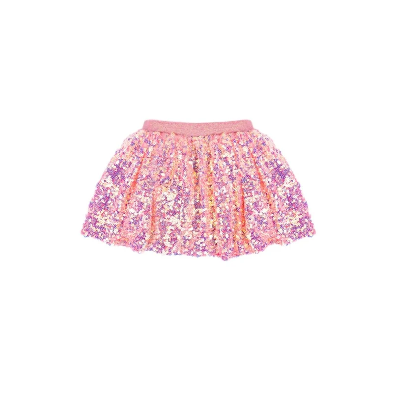 Hot Pink Center Stage Skirt for Kids, Sparkling Skirt