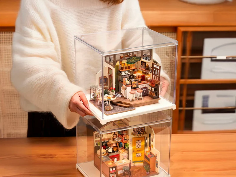 Vitrine pour maquette et miniature - Robotime
