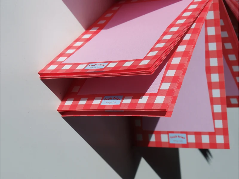 Bloc memo Vintage rouge - Design Lab