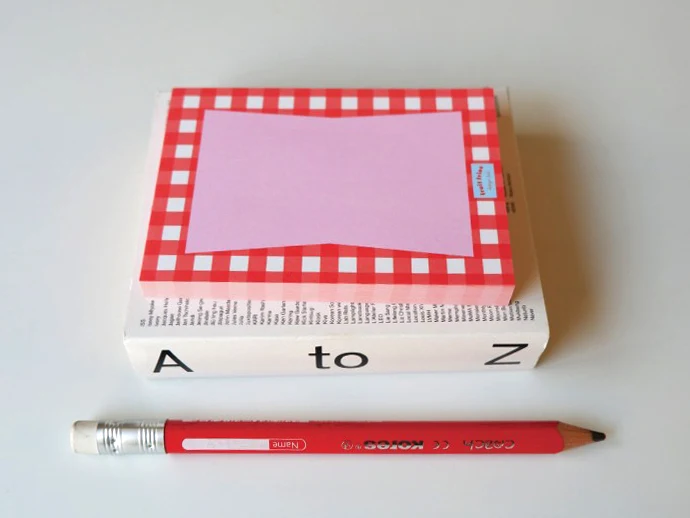 Bloc memo Vintage rouge - Design Lab