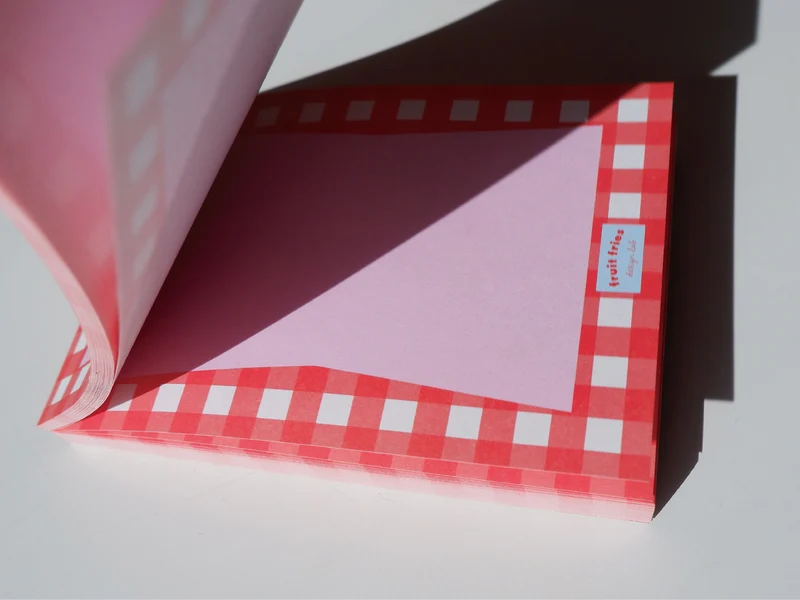 Bloc memo Vintage rouge - Design Lab