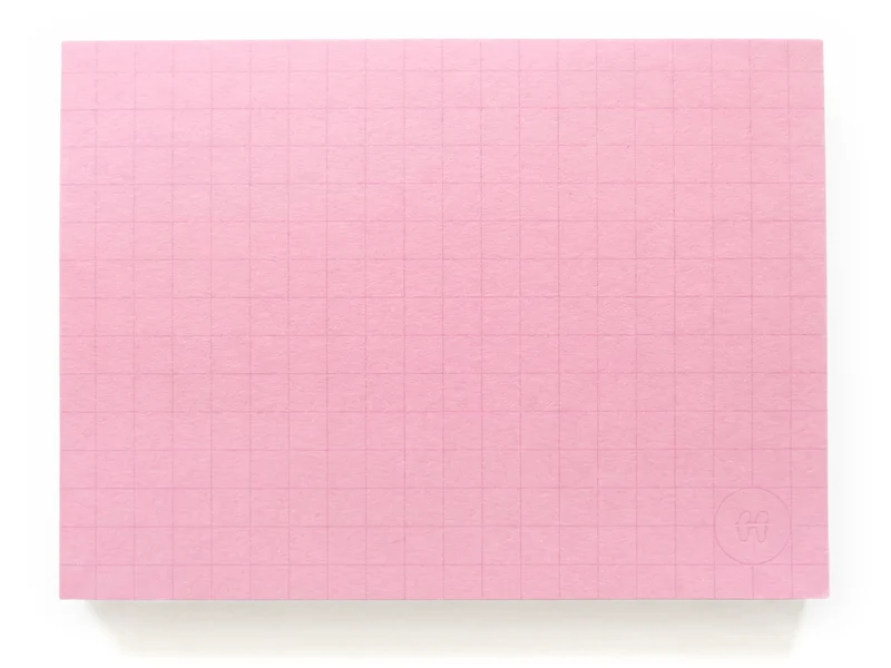 Bloc memo rose quadrillé - Fruit fries Design Lab