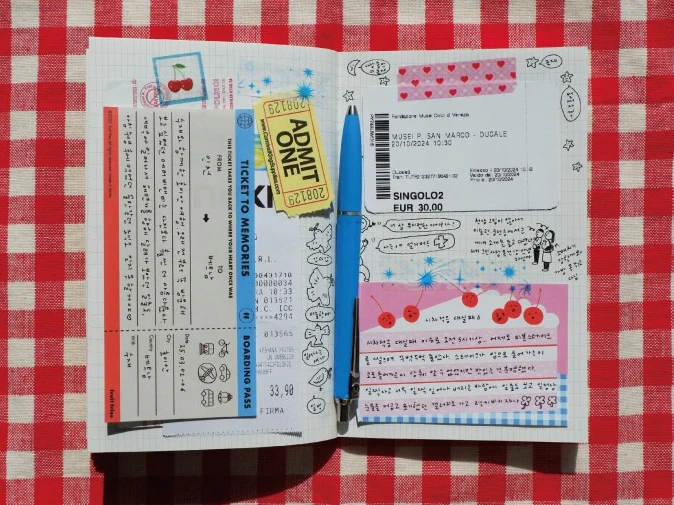 Bloc memo voyage billet avion - Fruit Fries Design Lab