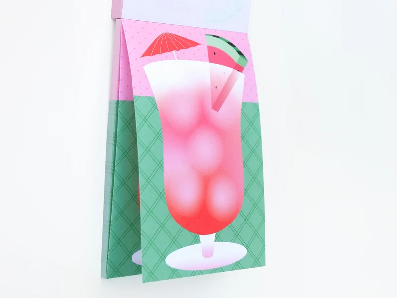 Mini bloc memo Summer jus de pastèque - Fruit fries Design Lab