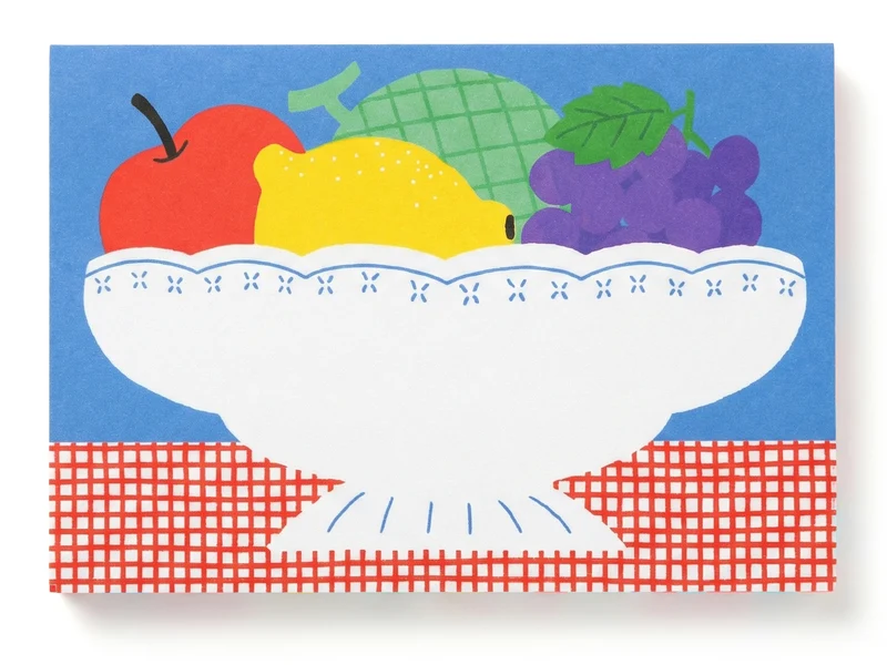 Mini bloc memo corbeille de fruits - Fruit fries Design Lab