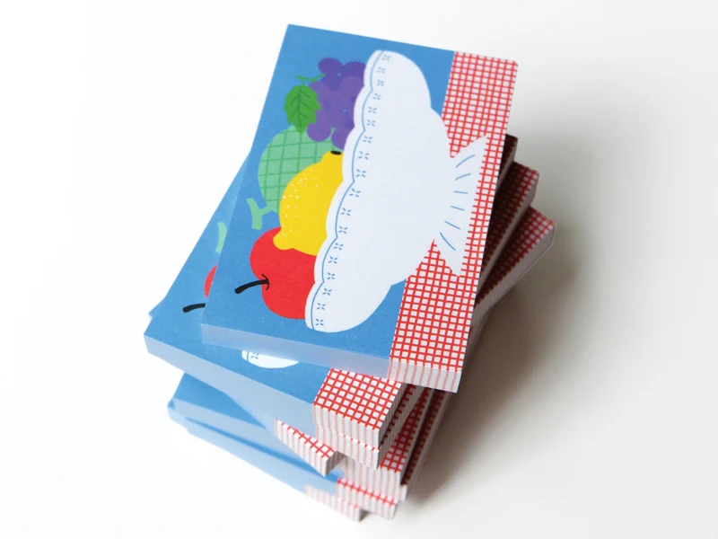 Mini bloc memo corbeille de fruits - Fruit fries Design Lab
