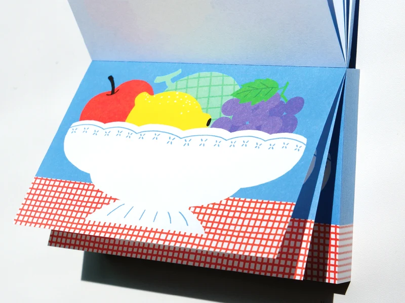 Mini bloc memo corbeille de fruits - Fruit fries Design Lab