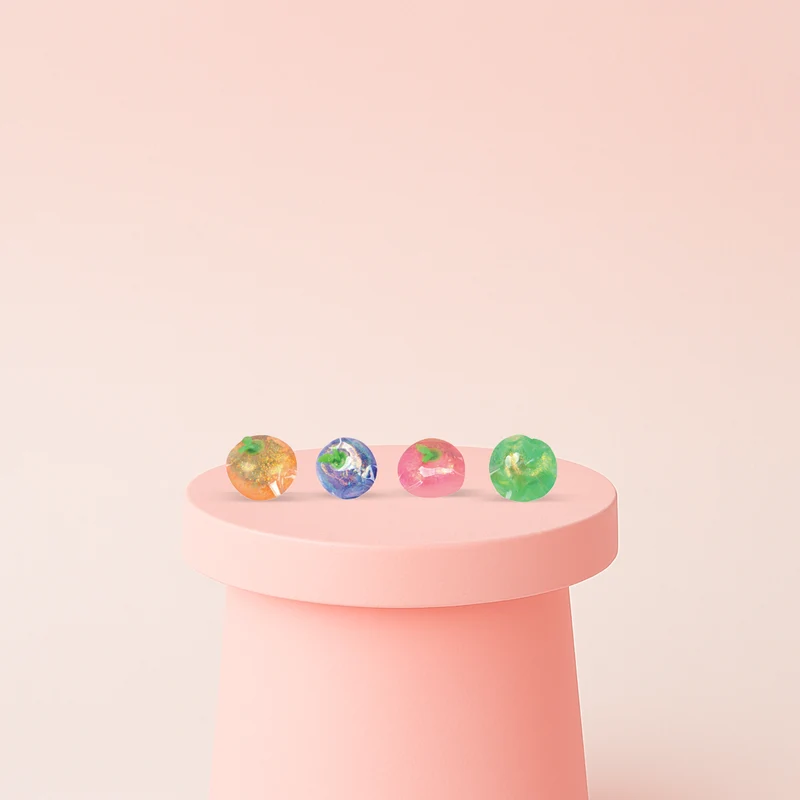 Squishy Fruits with Maltose Glitter Fruit Stress Relief Toy